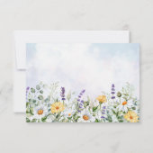 Boho Wildflower Waterverf Personaliseer bruiloft Bedankkaart (Achterkant)