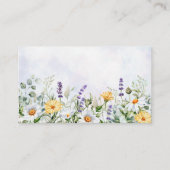 Boho Wildflower Waterverf Personaliseer bruiloft Plaatskaartje (Voorkant)