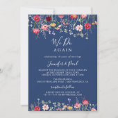 Boho Wildflower We Do Again Gelofte Vernieuwing Kaart (Voorkant)