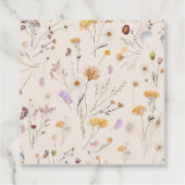 Boho Wildflower Weddenschap Dank je Labels (Achterkant)