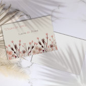 Boho Wildflower Wedding Bedankkaart