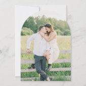 Boho Wildflower Wedding Bewaar de datumboog Kaart (Achterkant)