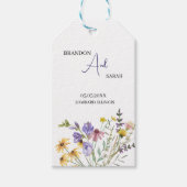Boho Wildflower Wedding Cadeaulabel (Voorkant)