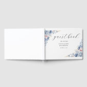 Boho Wildflower Wedding Elegant Script Gastenboek (Volledig)