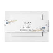 Boho Wildflower Wedding Elegant Script Uitnodigingen Wikkel (Voorkant Voorbeeld)