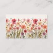 Boho Wildflower Wedding Flat Place Cards Plaatskaartje (Achterkant)
