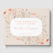 Boho Wildflower Wedding Gastenboek (Voorkant)
