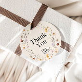 Boho Wildflower Wedding Gift Labels