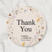 Boho Wildflower Wedding Gift Labels (Voorkant)