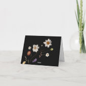 Boho Wildflower Wedding Hartelijk dank Bedankkaart (Achterkant)