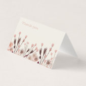 Boho Wildflower Wedding Hartelijk dank Kaart (Voorkant)