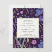 Boho Wildflower Wedding Invitation Kaart (Voorkant)