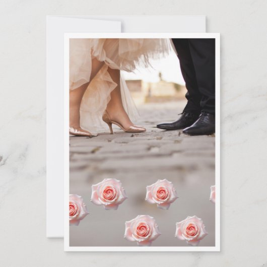 Boho Wildflower Wedding Invitation Kaart (Achterkant)