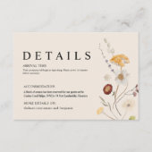Boho Wildflower Wedding — Kaart (Voorkant)
