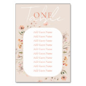 Boho Wildflower Wedding Kaart (Achterkant)