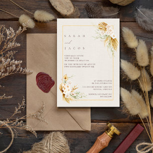 Boho Wildflower Wedding Kaart