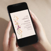 Boho Wildflower Wedding Kaart