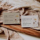 Boho Wildflower Wedding — Kaart