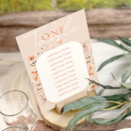 Boho Wildflower Wedding Kaart