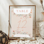 Boho Wildflower Wedding Kaart