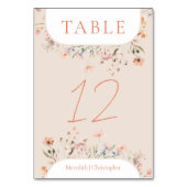 Boho Wildflower Wedding Kaart (Voorkant)