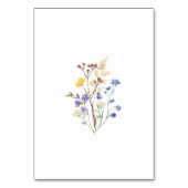 Boho Wildflower Wedding Kaart (Achterkant)