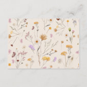 Boho Wildflower Wedding — Kaart (Achterkant)