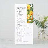 Boho Wildflower Wedding Menu (Staand voorkant)