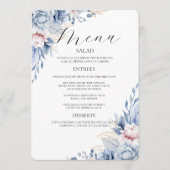 Boho Wildflower Wedding Menu Uitnodiging (Voorkant)