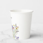 Boho Wildflower Wedding Papieren Bekers (Links)