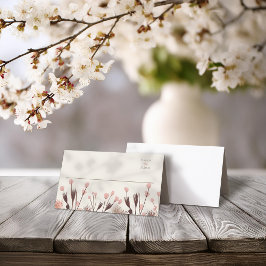 Boho Wildflower Wedding Plaatskaartje