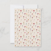 Boho Wildflower Wedding RSVP Kaart (Achterkant)