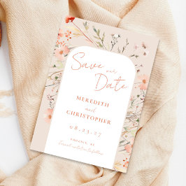 Boho Wildflower Wedding Save The Date