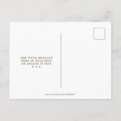 Boho Wildflower Wedding Save the Date briefkaart (Achterkant)