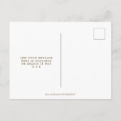 Boho Wildflower Wedding Save the Date briefkaart (Achterkant)