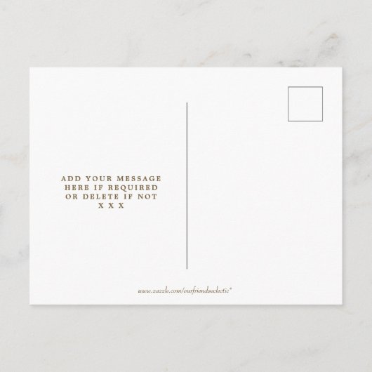 Boho Wildflower Wedding Save the Date briefkaart (Achterkant)