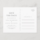 Boho Wildflower Wedding Save the Date Postcard Uitnodiging Briefkaart (Achterkant)
