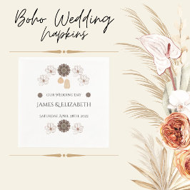 Boho Wildflower Wedding Servet