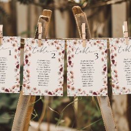 Boho Wildflower Wedding Zitting Grafiek Teken Kaar Kaart