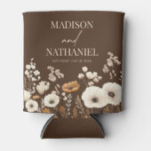 Boho Wildflower Wilde Bloem Bloemen Tuin Bruiloft Blikjeskoeler (Voorkant)