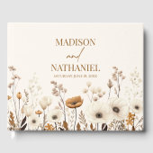 Boho Wildflower Wilde Bloem Bloemen Tuin Bruiloft Gastenboek (Voorkant)