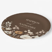 Boho Wildflower Wilde Bloem Bloemen Tuin Bruiloft Papieren Bordje (Gekanteld)