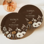 Boho Wildflower Wilde Bloem Bloemen Tuin Bruiloft Papieren Bordje<br><div class="desc">Dit zijn Boho Wildflower Wilde Bloemen Bloementuin Trouwpapier Borden!</div>
