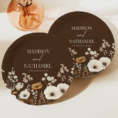 Boho Wildflower Wilde Bloem Bloemen Tuin Bruiloft Papieren Bordje