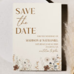 Boho Wildflower Wilde Bloem Bloemen Tuin Bruiloft Save The Date<br><div class="desc">Dit is een Boho Wildflower Wild Bloementuin Bloementuin Bruiloft Save The Date Kaart!</div>