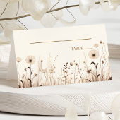 Boho Wildflower Wilde Bloemen Bloemen Bloemen Huwe Plaatskaartje