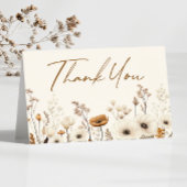 Boho Wildflower Wilde Bloemen Bloementuin Bedankkaart