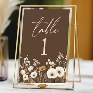 Boho Wildflower Wilde Bloemen Bloementuin Trouwen Kaart