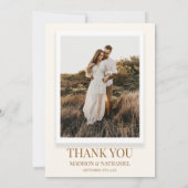 Boho Wildflower Wilde Bloemen Floral Custom Foto Bedankkaart (Achterkant)