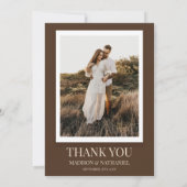 Boho Wildflower Wilde Bloemen Floral Custom Foto Bedankkaart (Achterkant)